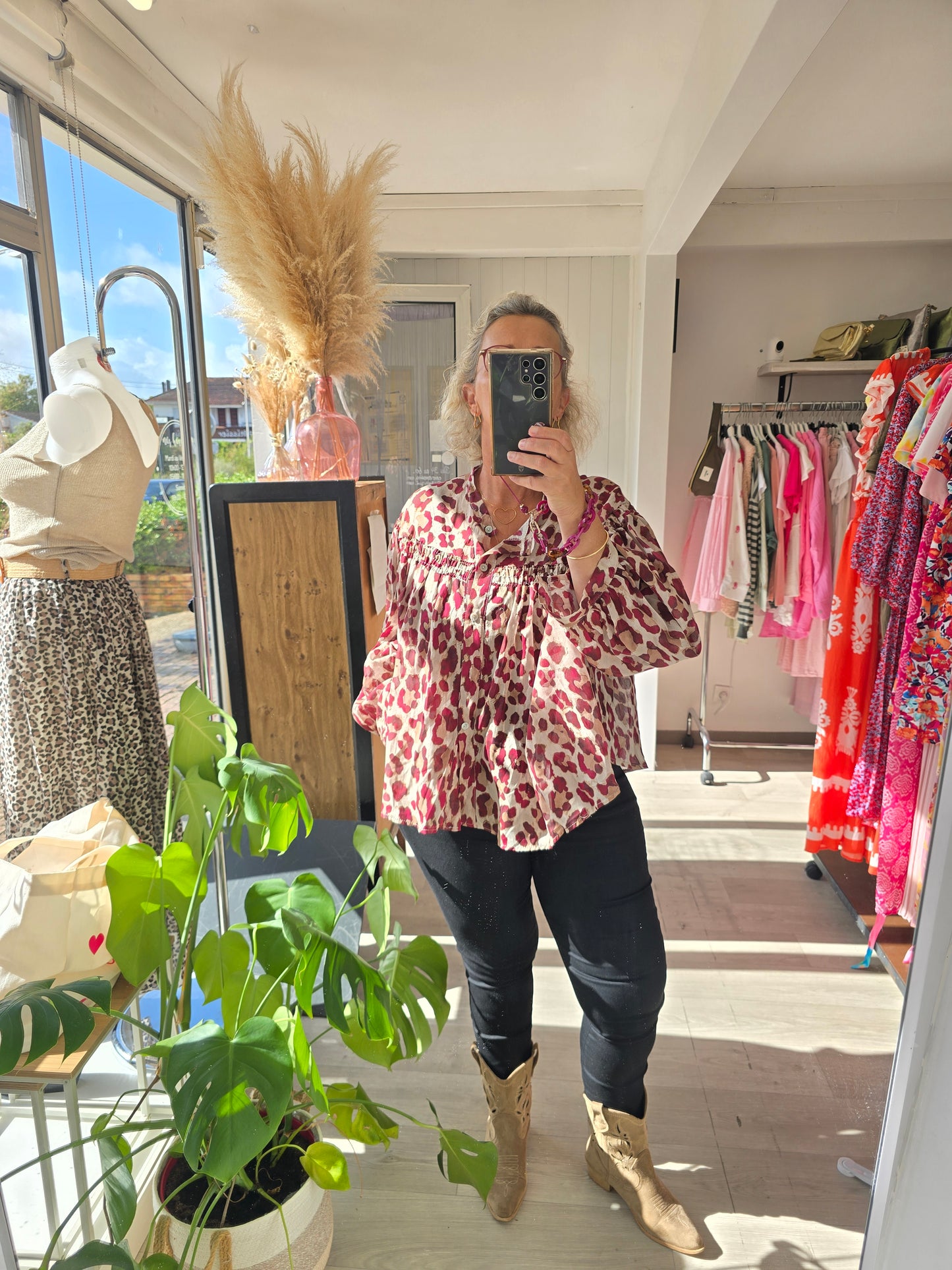 Blouse fluide Léopard