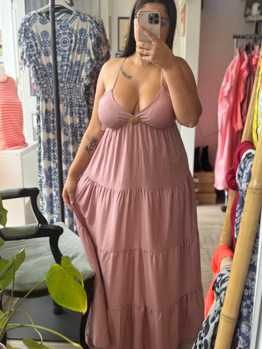 Robe longue à bretelles – Taille unique 36-44 (3 couleurs)