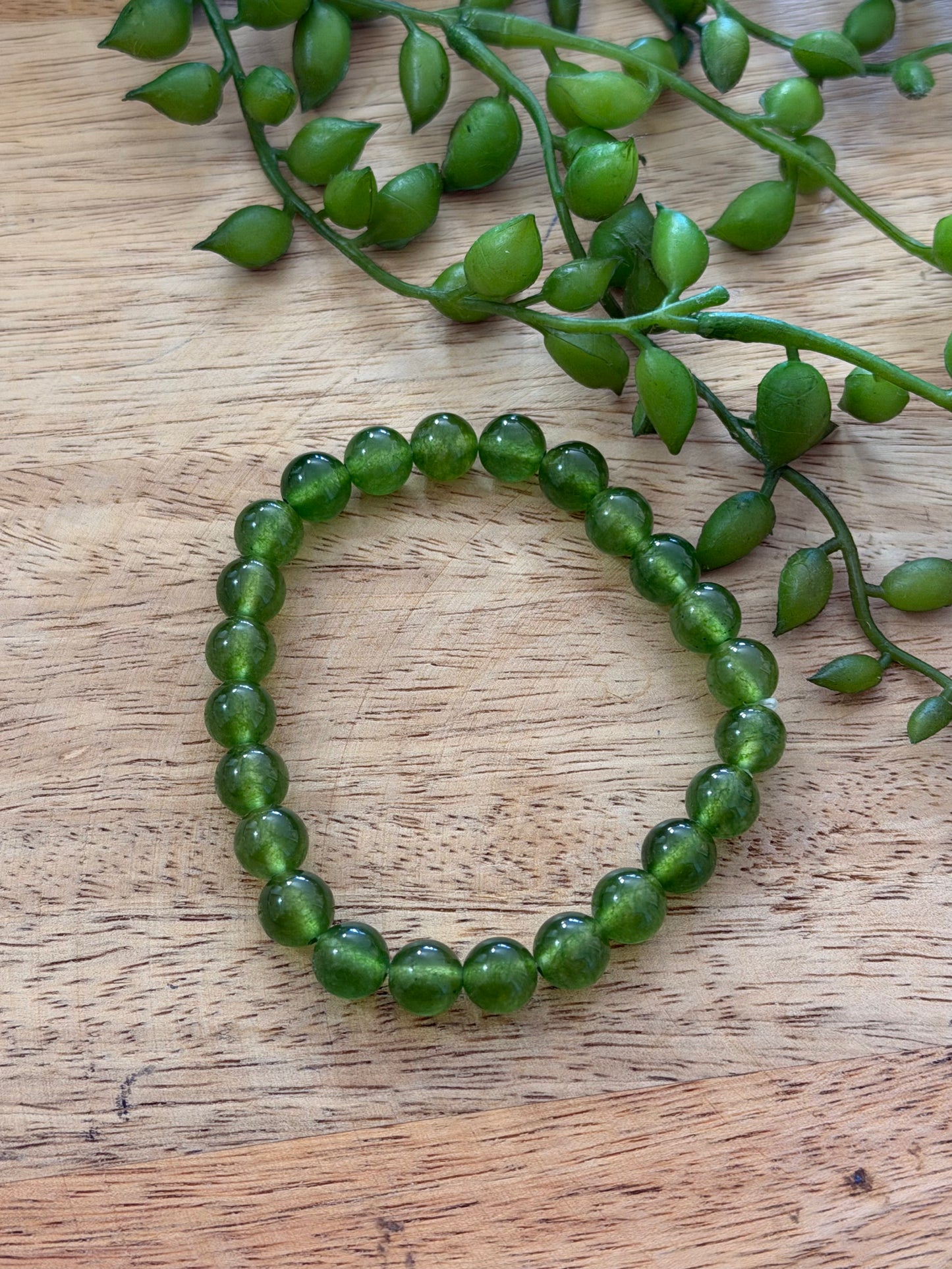 Bracelet vert élastique