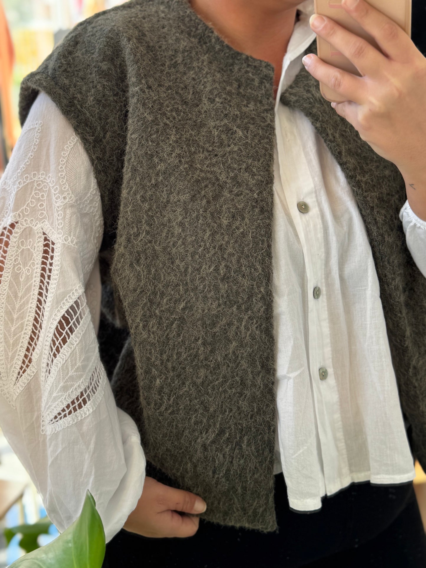 Gilet sans manches – Taille unique 34/46 (5 couleurs)