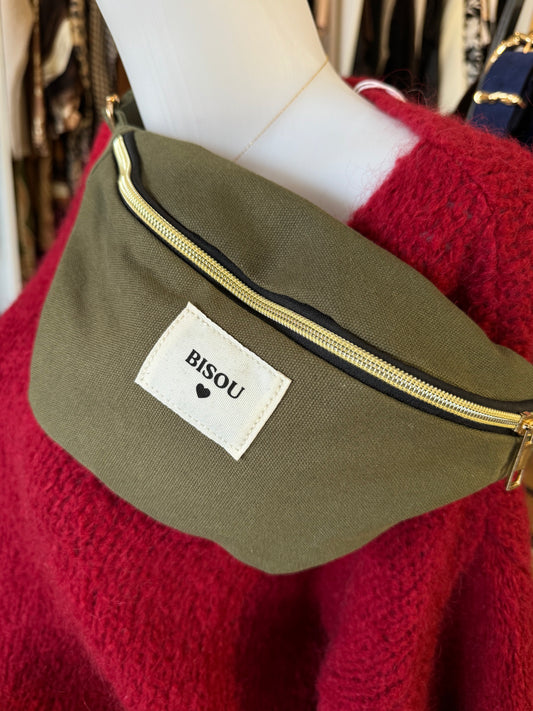 Sacoche banane "Bisou ❤️" (2 couleurs)