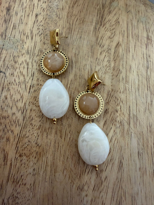Boucle d'oreille pendantes (2 couleurs)