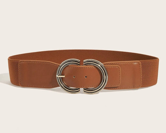 Ceinture élastique à boucle ovale métallique (2 couleurs) - C MON DRESSING