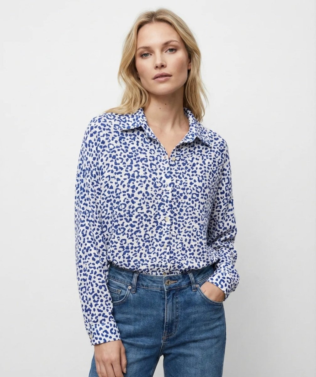 Chemise en gaze de coton léopard - Taille unique 36 - 44 (2 couleurs) - C MON DRESSING