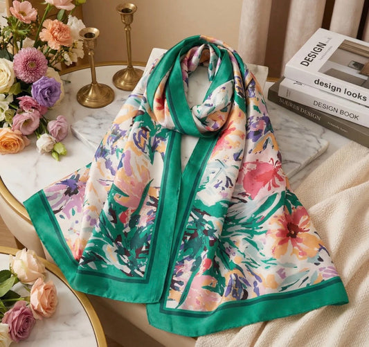 Foulard vert - 90x180 cm - C MON DRESSING
