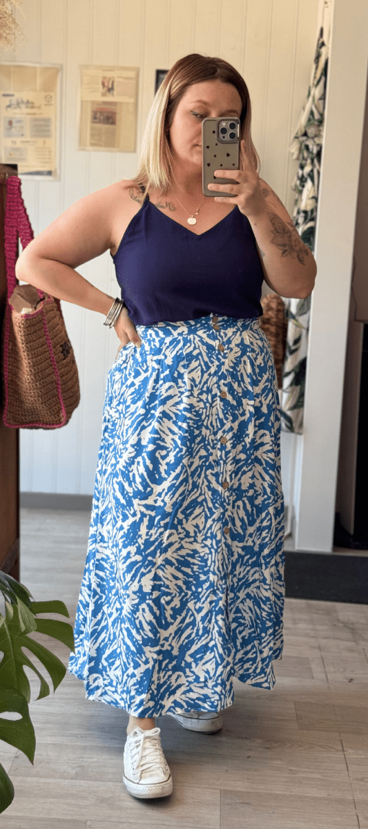 Jupe longue bleu clair – Du L au 4XL - C MON DRESSING