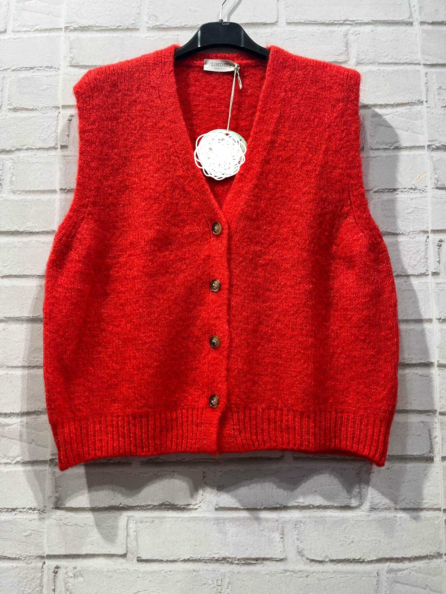 Gilet sans manche à boutons