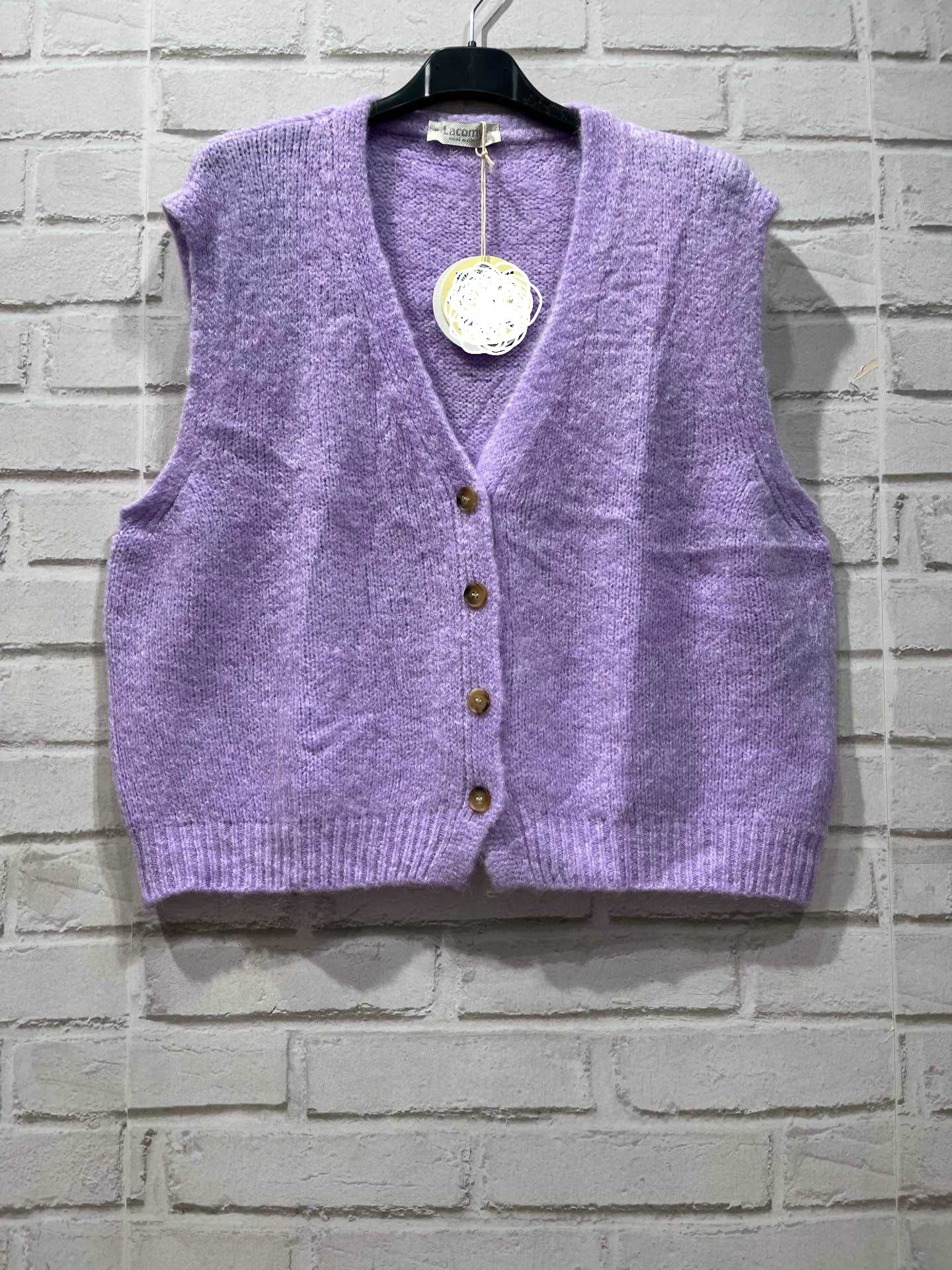 Gilet sans manche à boutons
