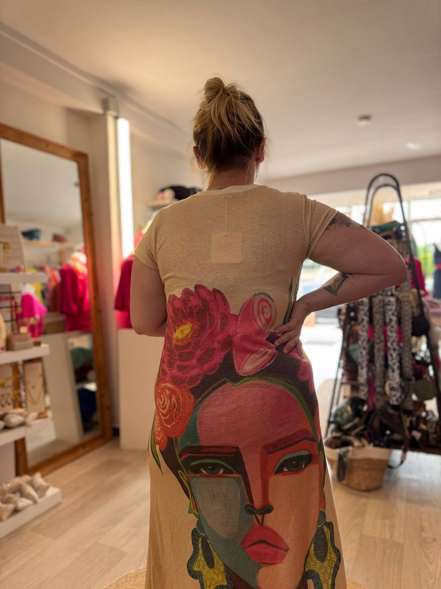 Robe longue lurex frida