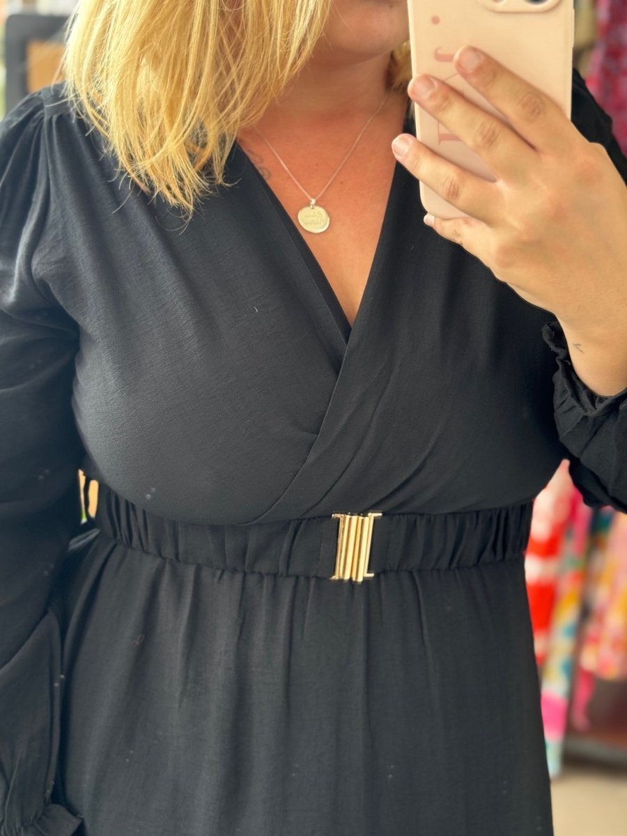 Robe longue noire – Tailles L à 4XL - C MON DRESSING
