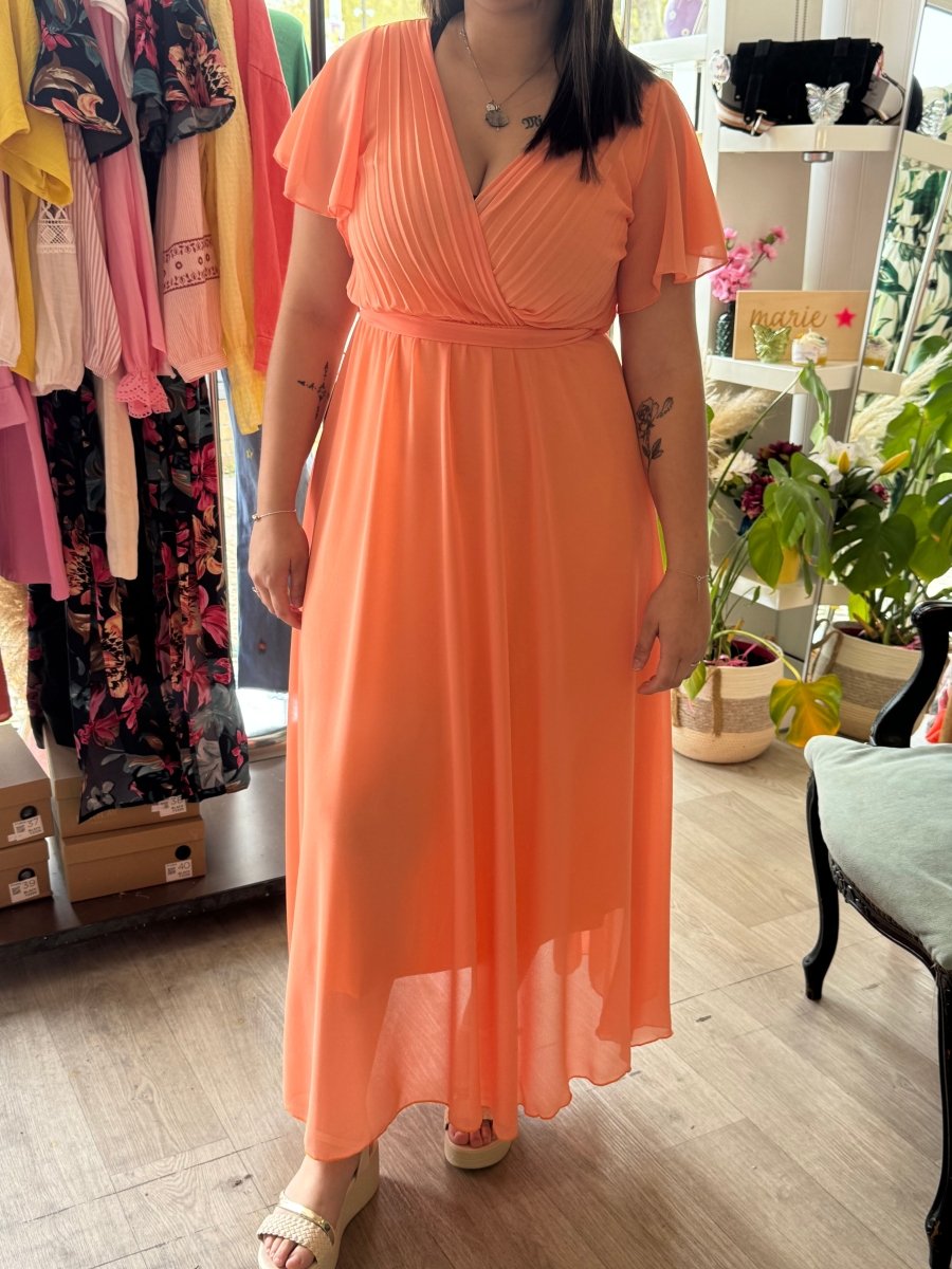 Robe orange - Taille unique 36 - 44 - C MON DRESSING