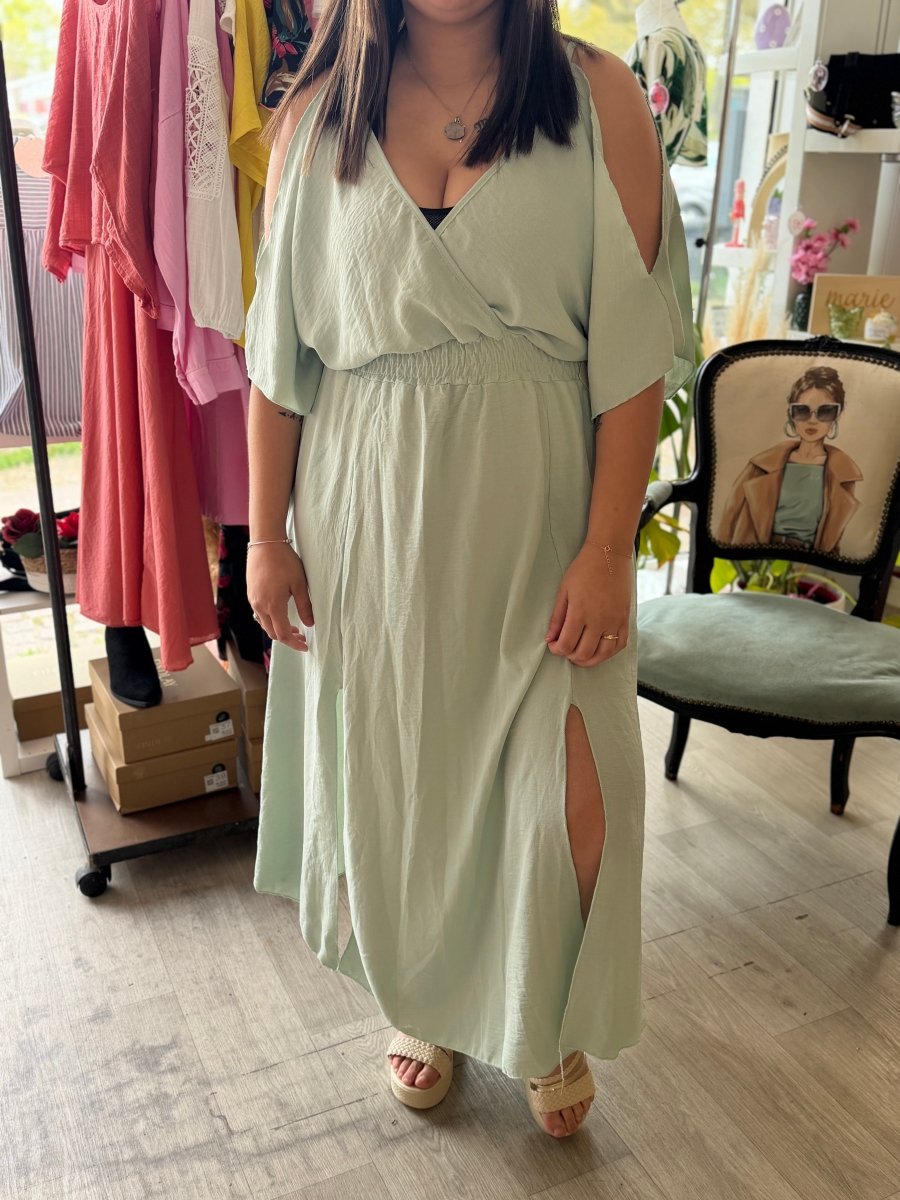 Robe vert d'eau - Taille unique 36 - 44 - C MON DRESSING