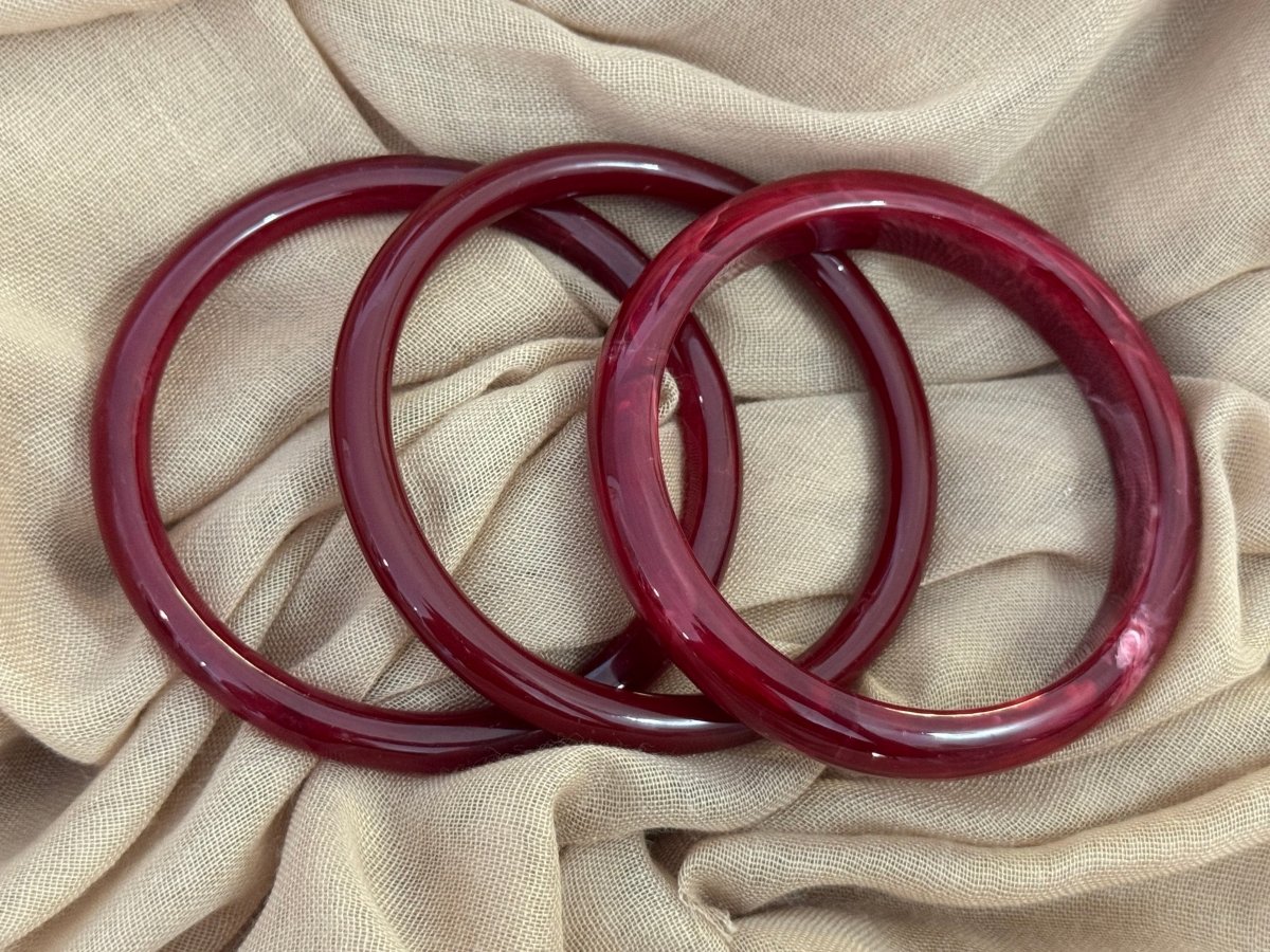 Trio de bracelet bordeaux - C MON DRESSING