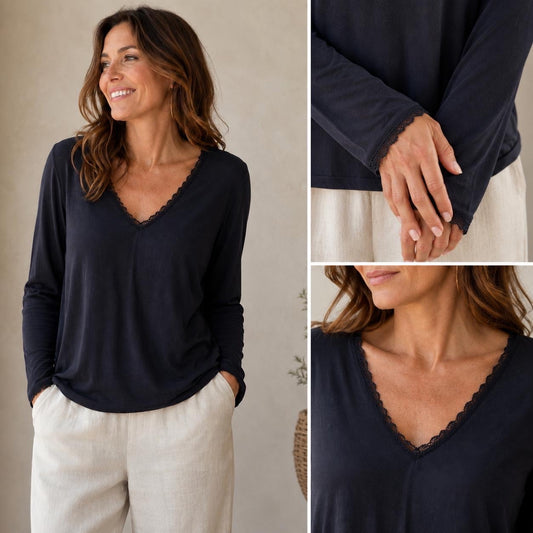 Haut simple en modal – Taille unique 36 au 46