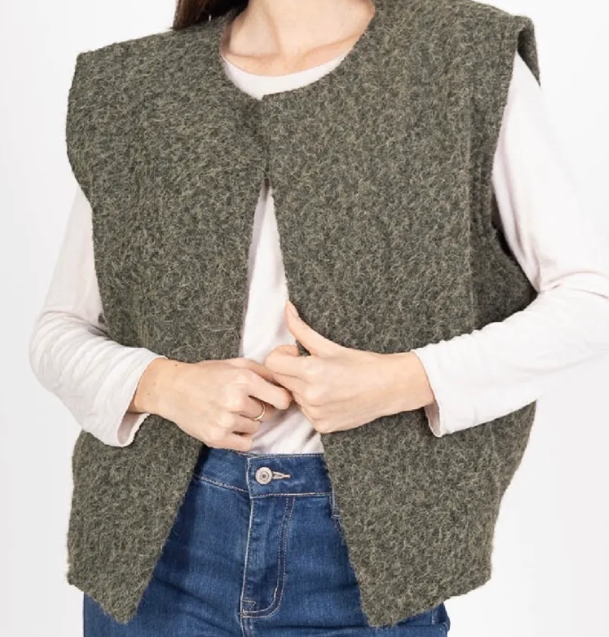 Gilet sans manche à poches - Taille Unique 36-46/48 (3 couleurs)
