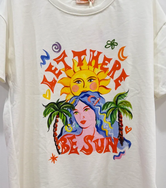 Tee-shirt blanc en jersey manches courte - Taille unique 36-46 (2 modèles)