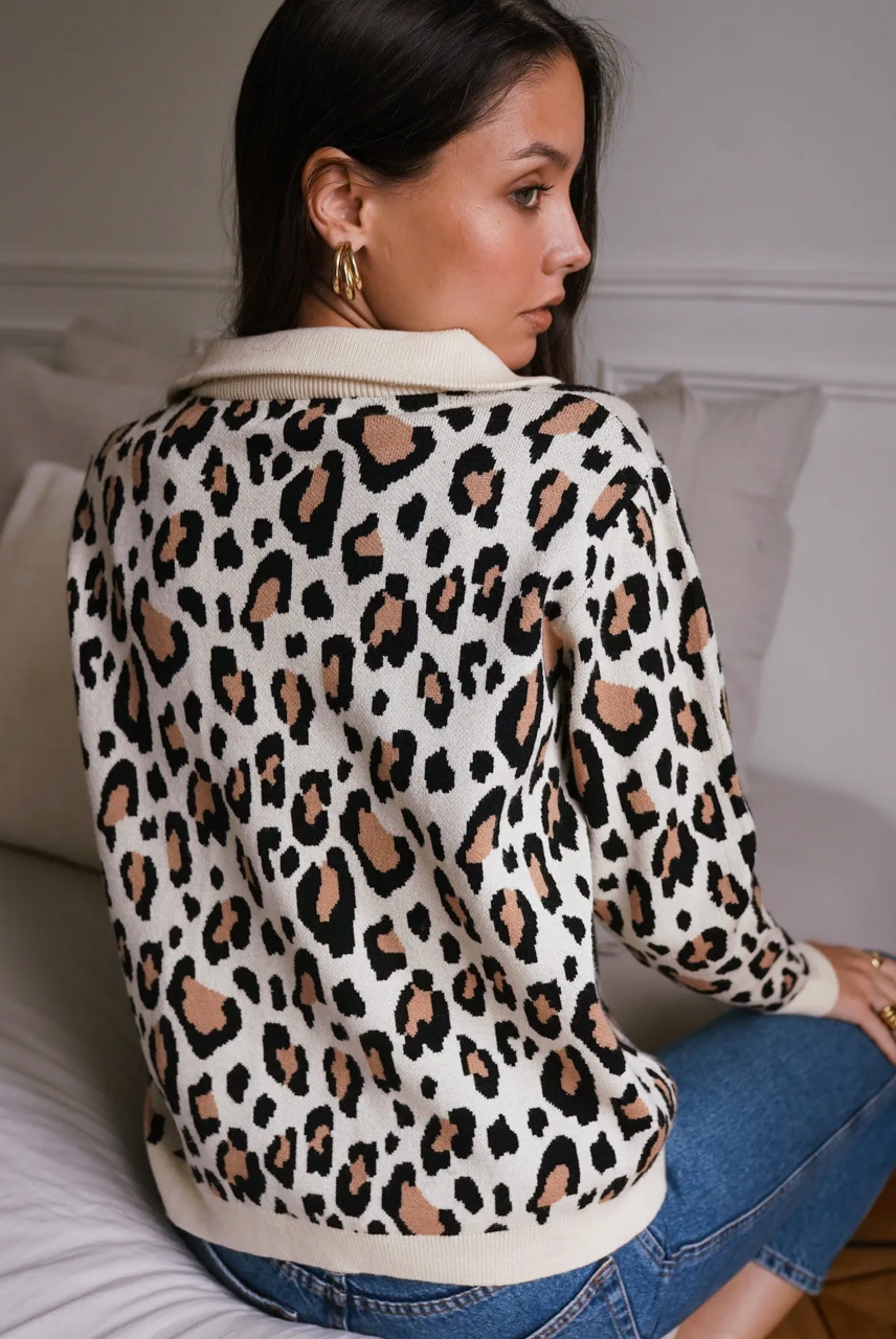 Maille Léopard - Taille unique 34 au 42