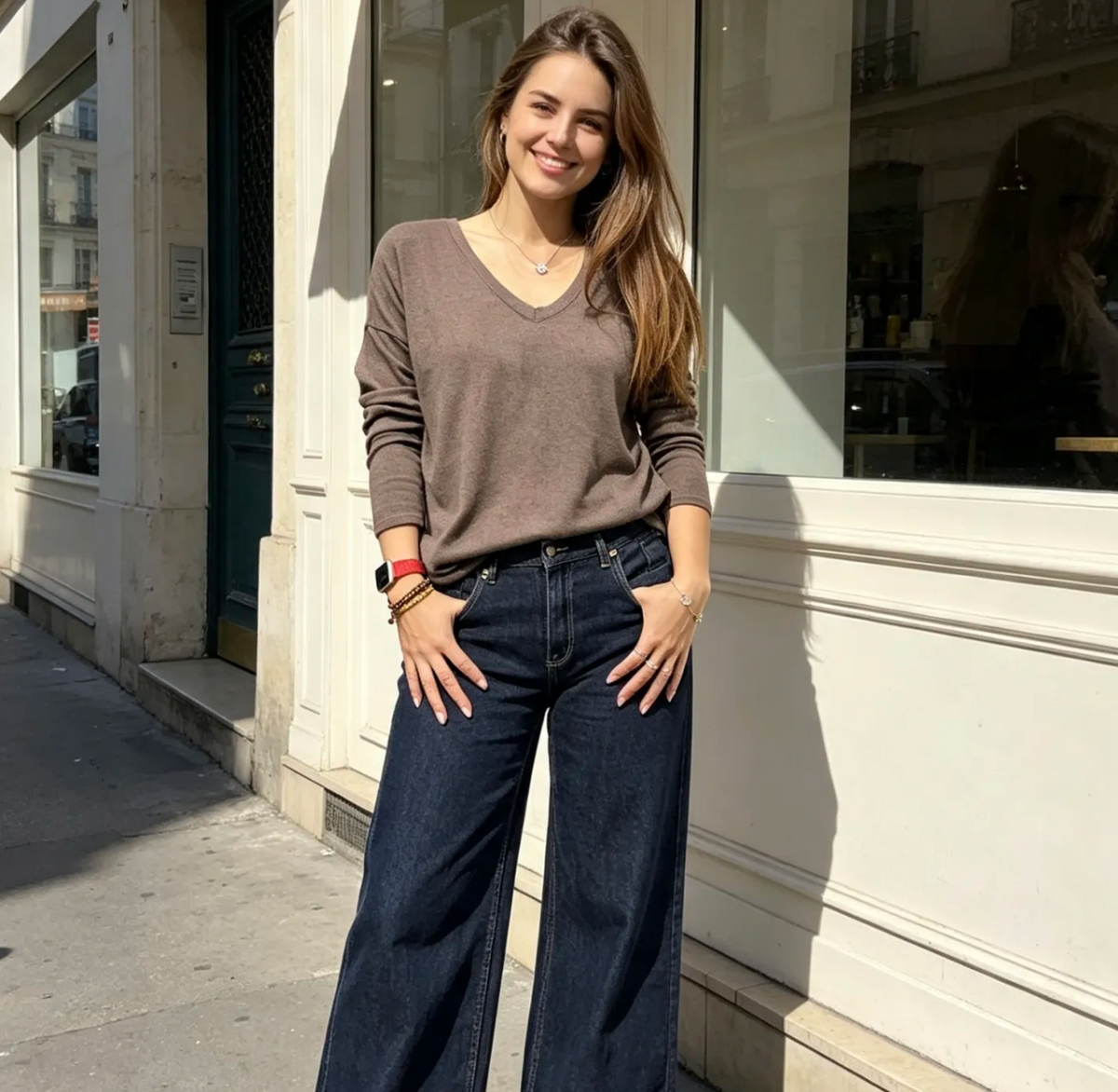 Pull fin dentelle au dos – Taille unique 36 - 46 (2 couleurs)