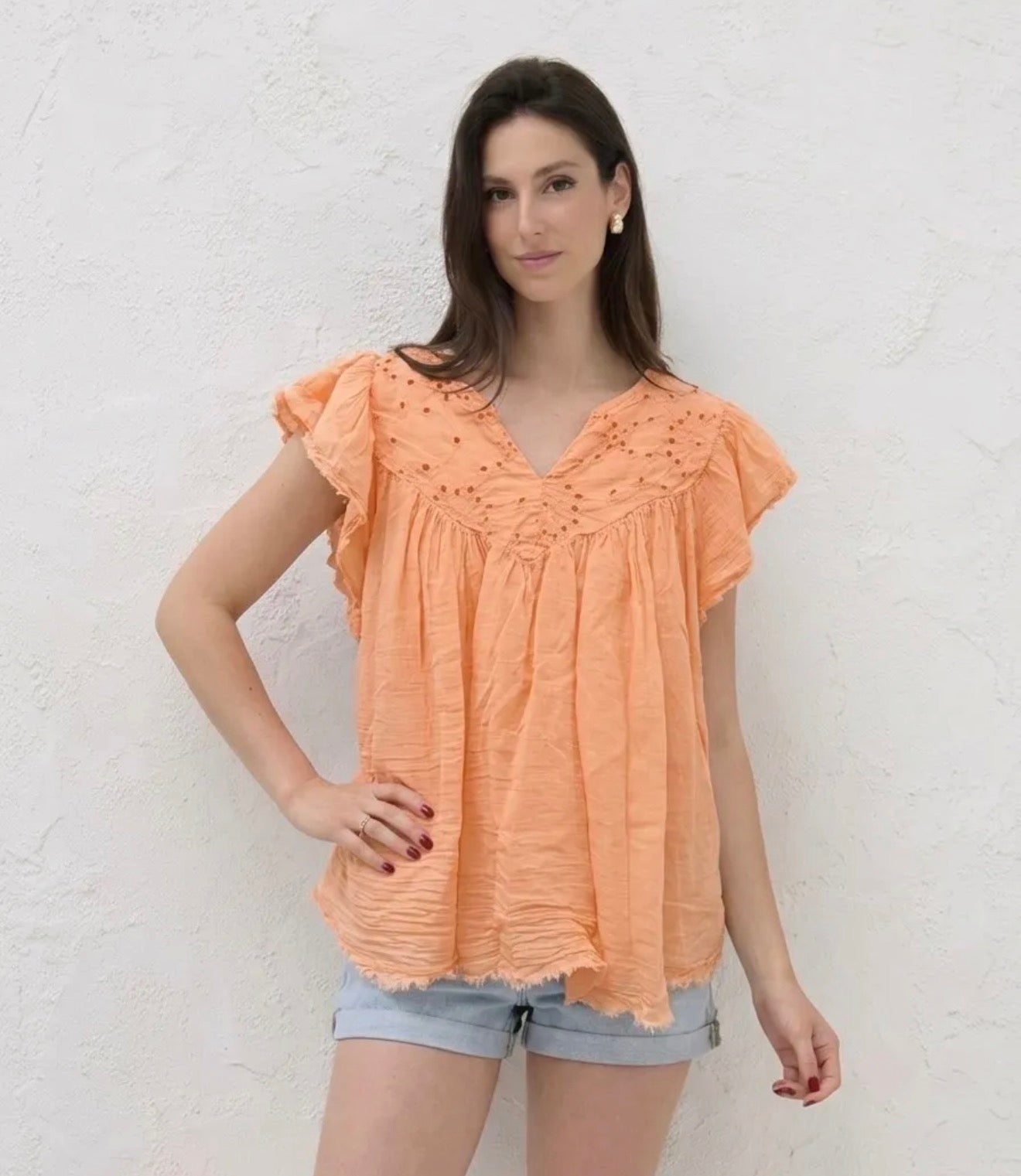 Blouse babydoll - Taille unique 36-52 (3 couleurs)