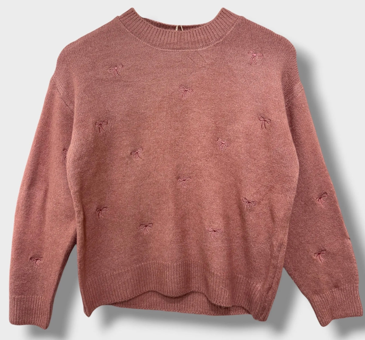 Pull avec motif noeud taille unique 36 au 44/46 (2 couleurs)