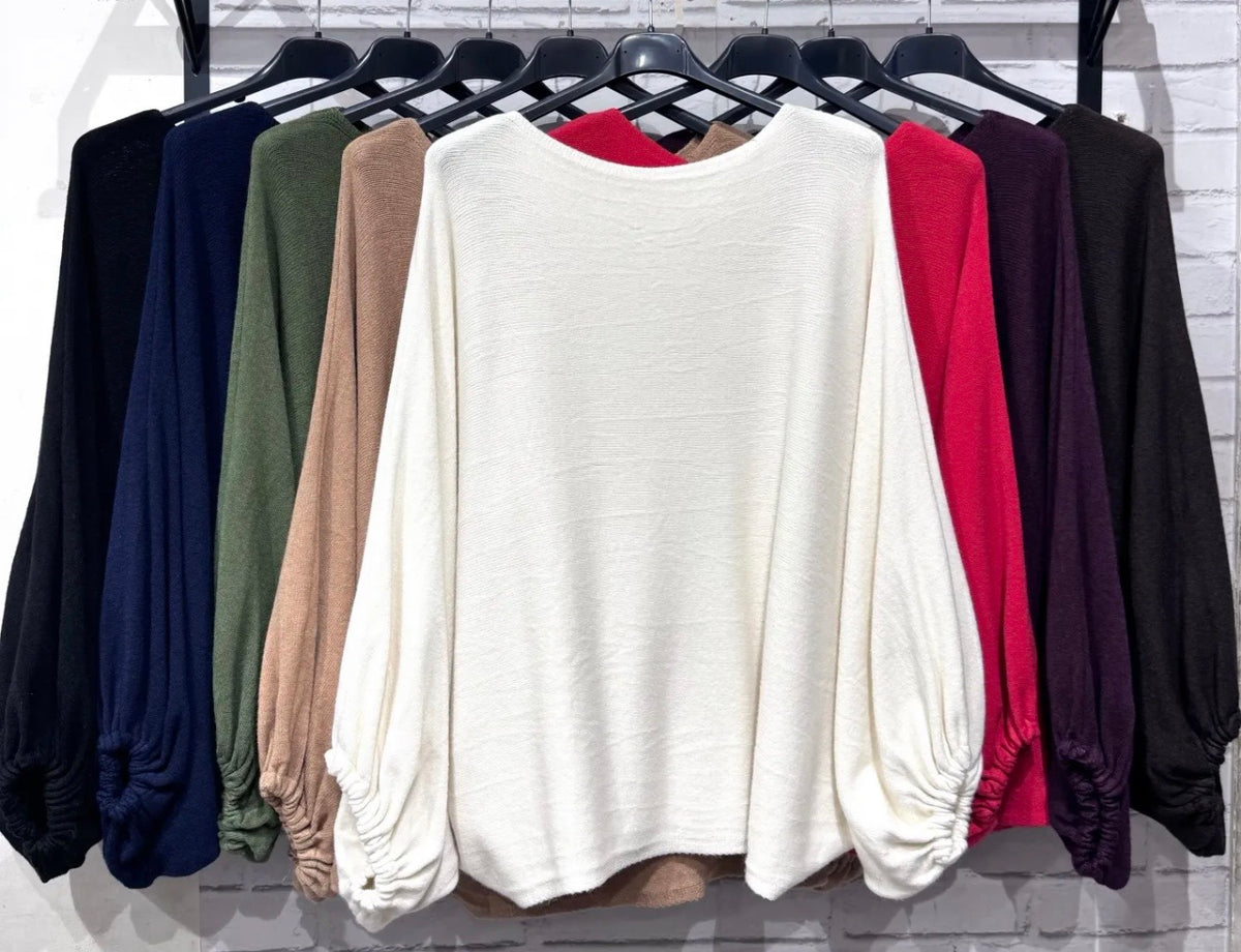 Pull oversize - Taille unique 36-52 (2 couleurs)