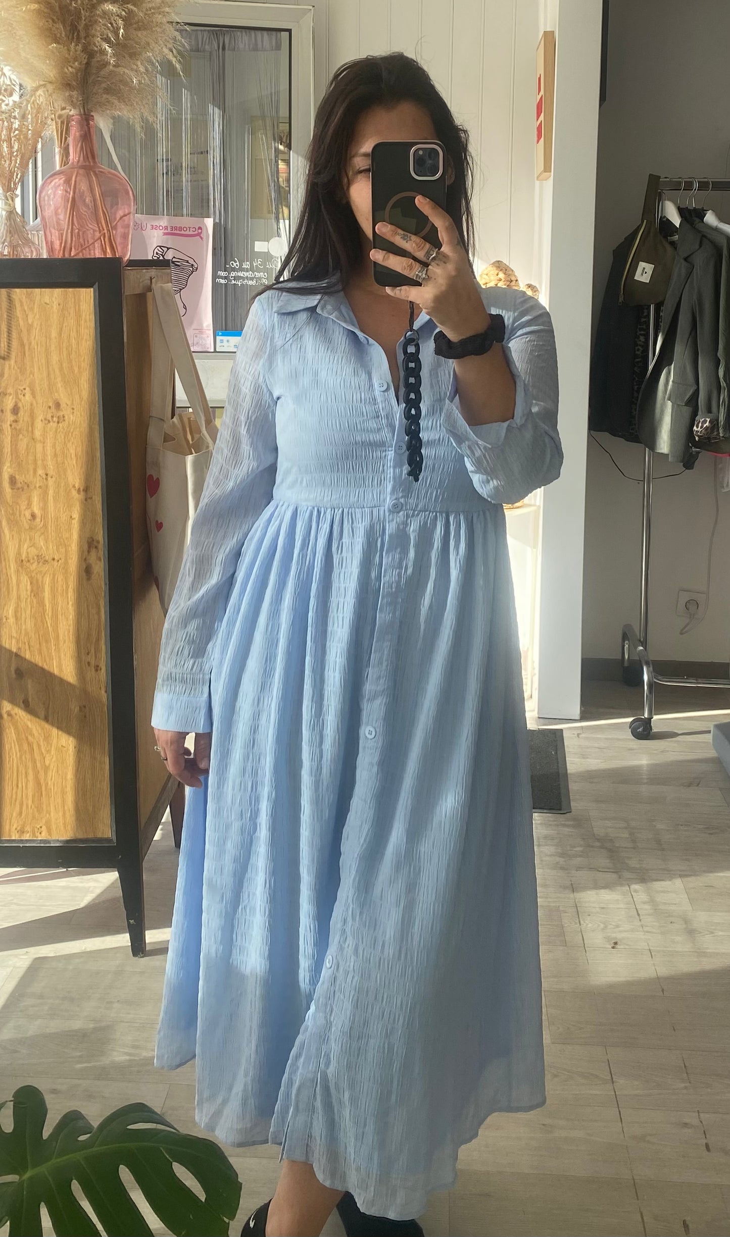 Robe longue bleu clair – Du S au L