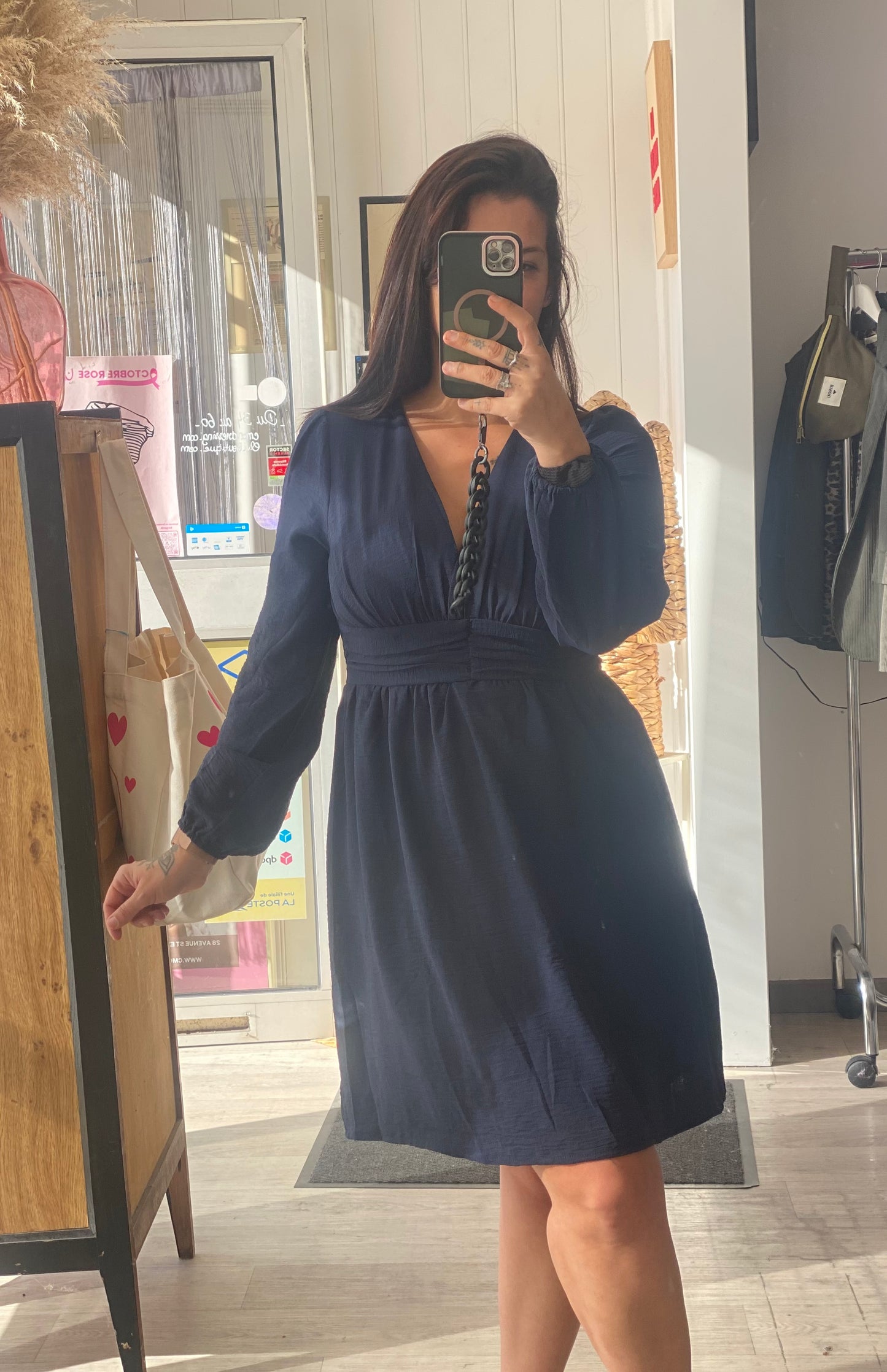 Robe courte bleu marine – Tailles S/M et M/L
