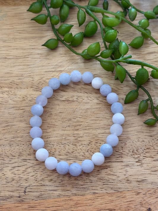 Bracelet bleu élastique