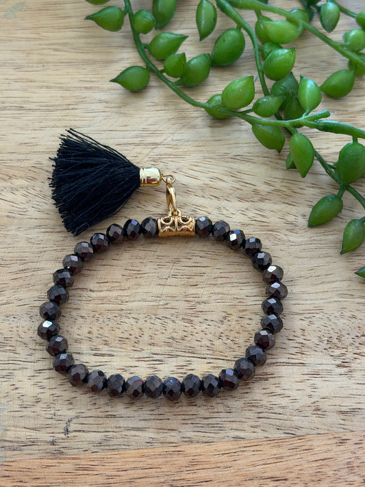 Bracelet marron élastique