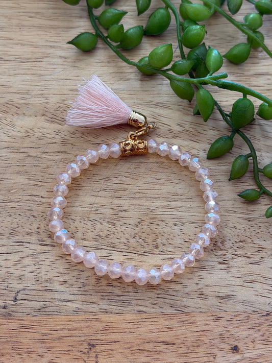 Bracelet rose élastique