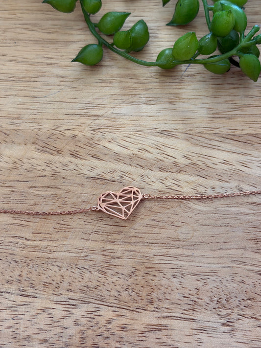 Bracelet cœur rose gold