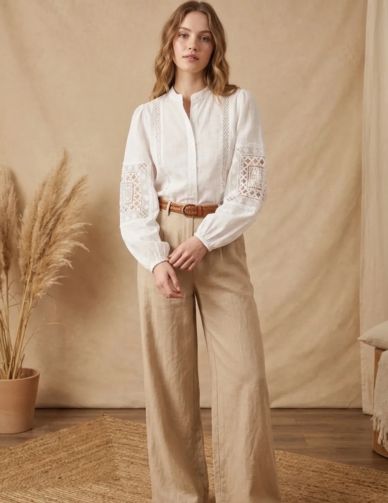 Blouse blanche – Taille S/M ou M/L