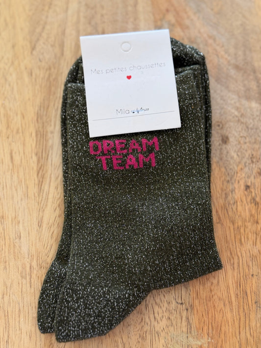 Chaussettes à paillettes "dream team" - TU 36/40