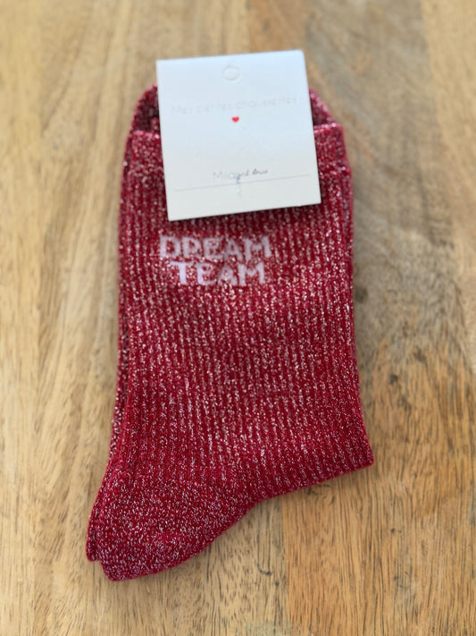 Chaussettes à paillettes "dream team" - TU 36/40