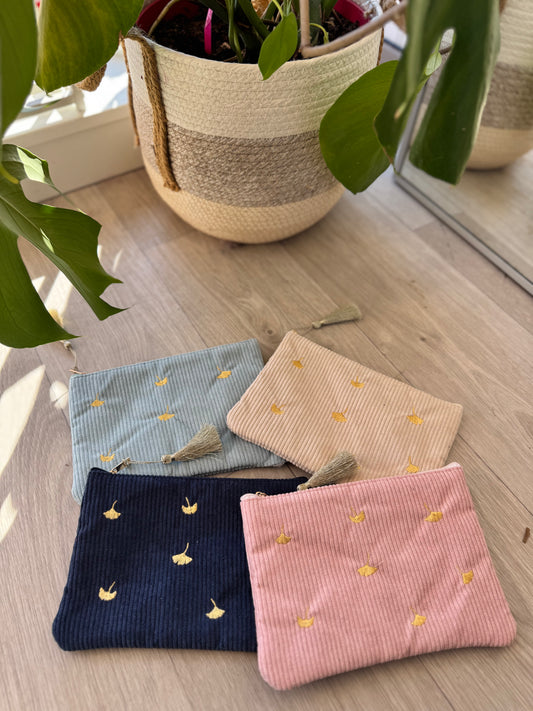 Grande pochette effet velours (4 modèles)