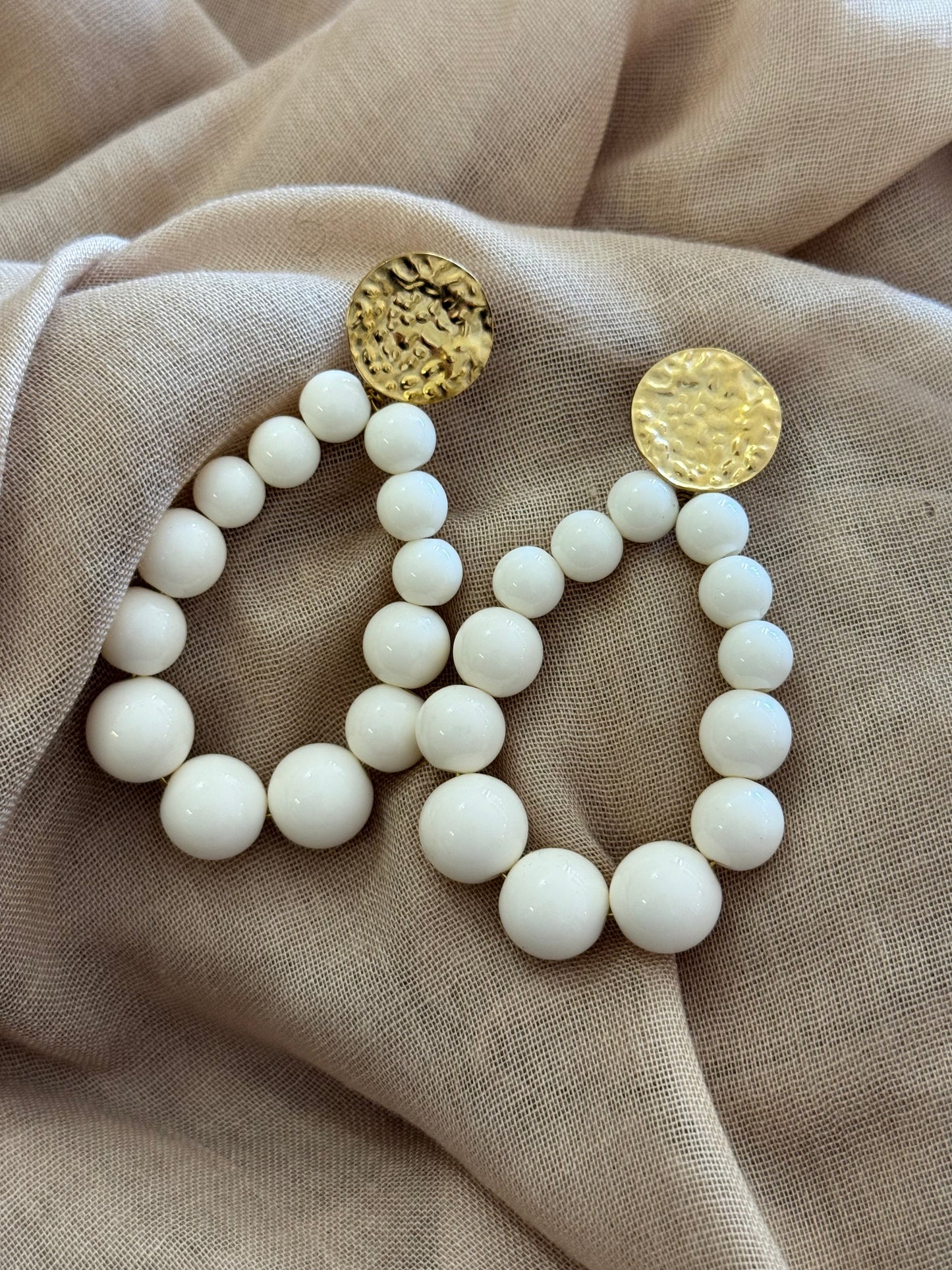 Boucles d’oreilles dorées en acier inoxydable