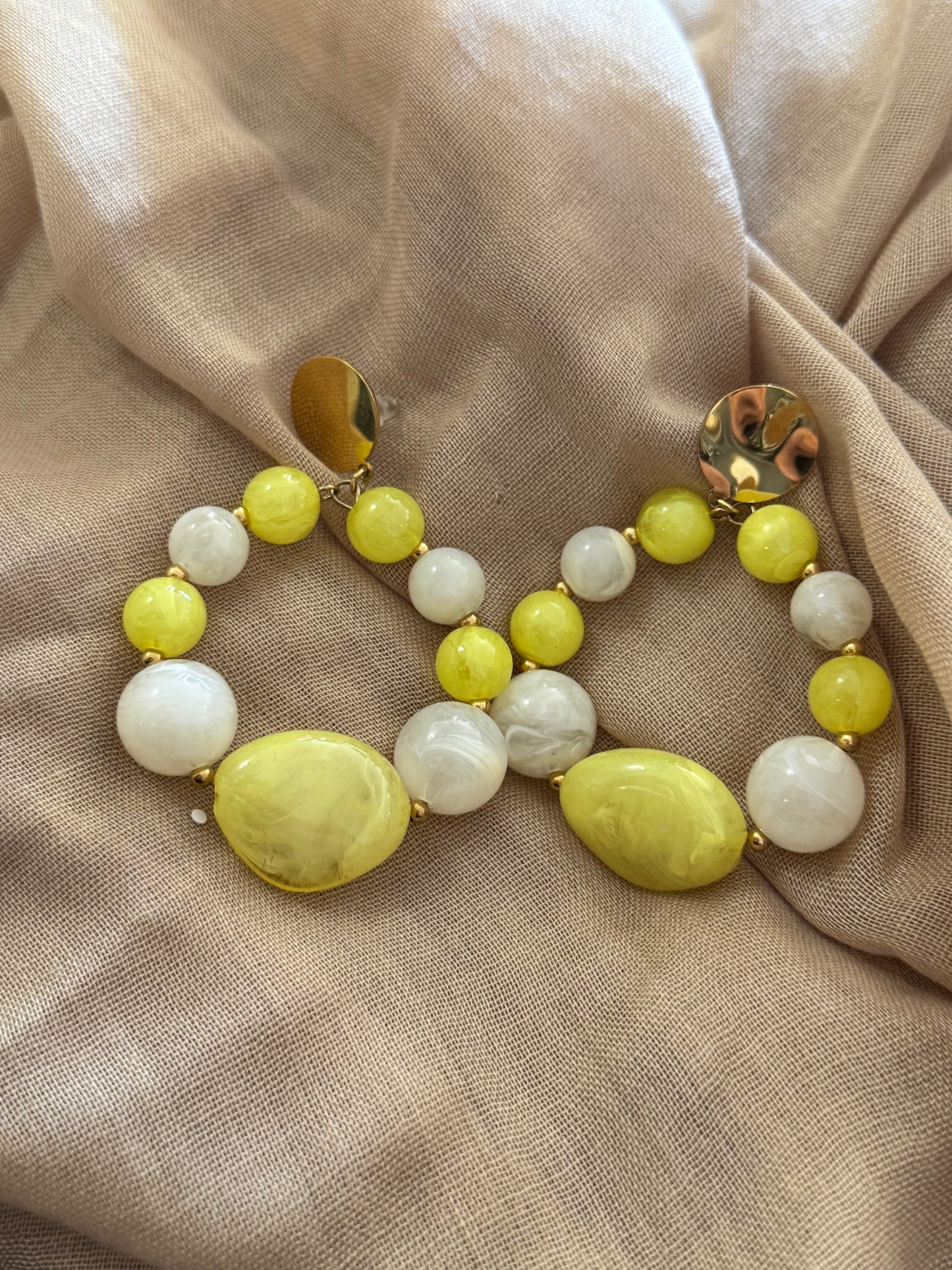 Boucles d’oreilles dorées en acier inoxydable (2 couleurs)