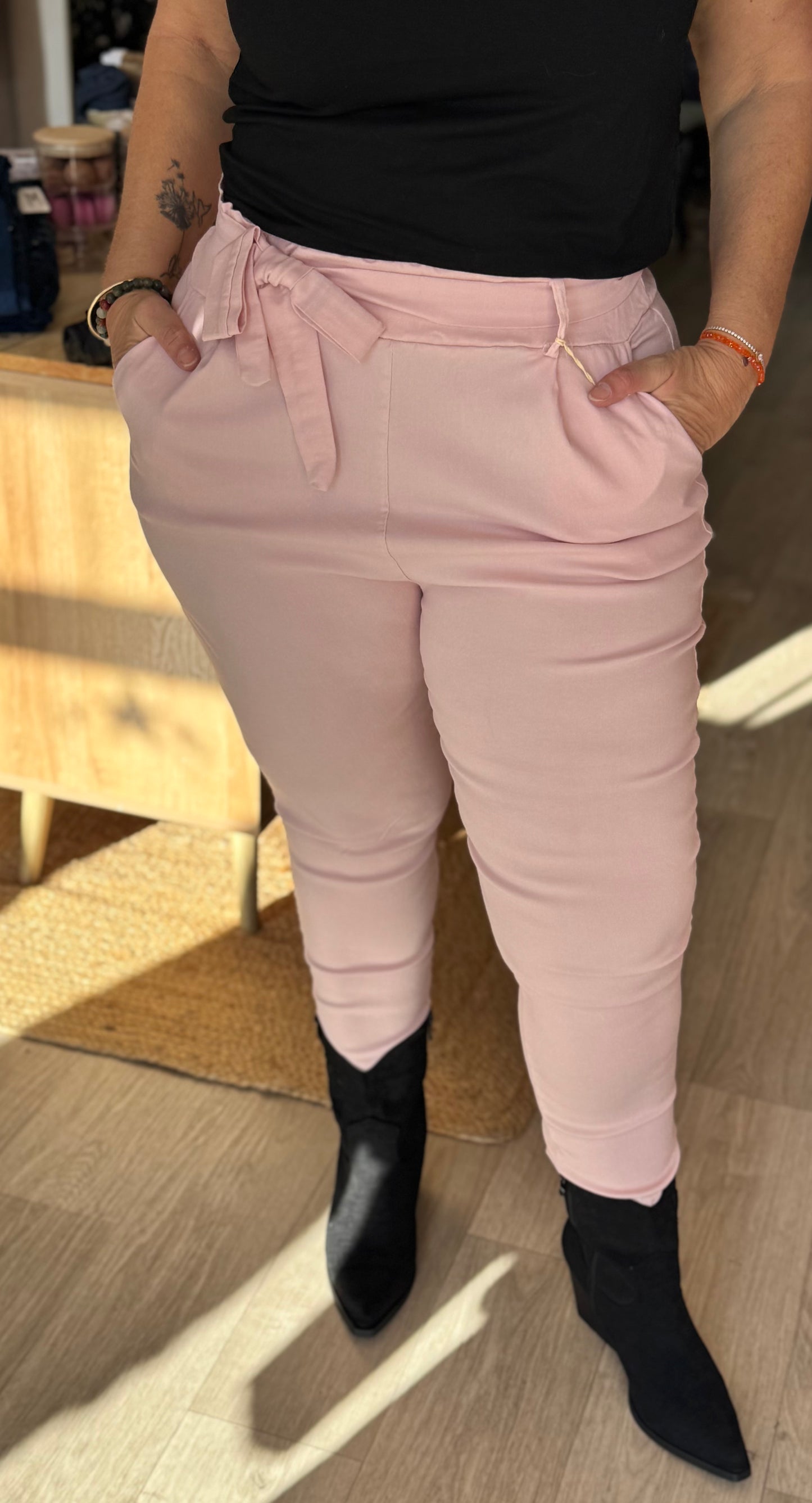 Pantalon rose clair – Taille unique 34/42