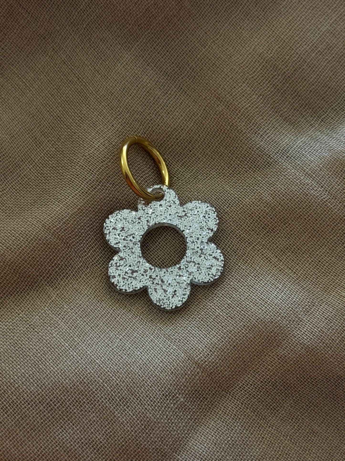 Boucles d’oreilles pampilles fleurs en acier inoxydable (8 couleurs)