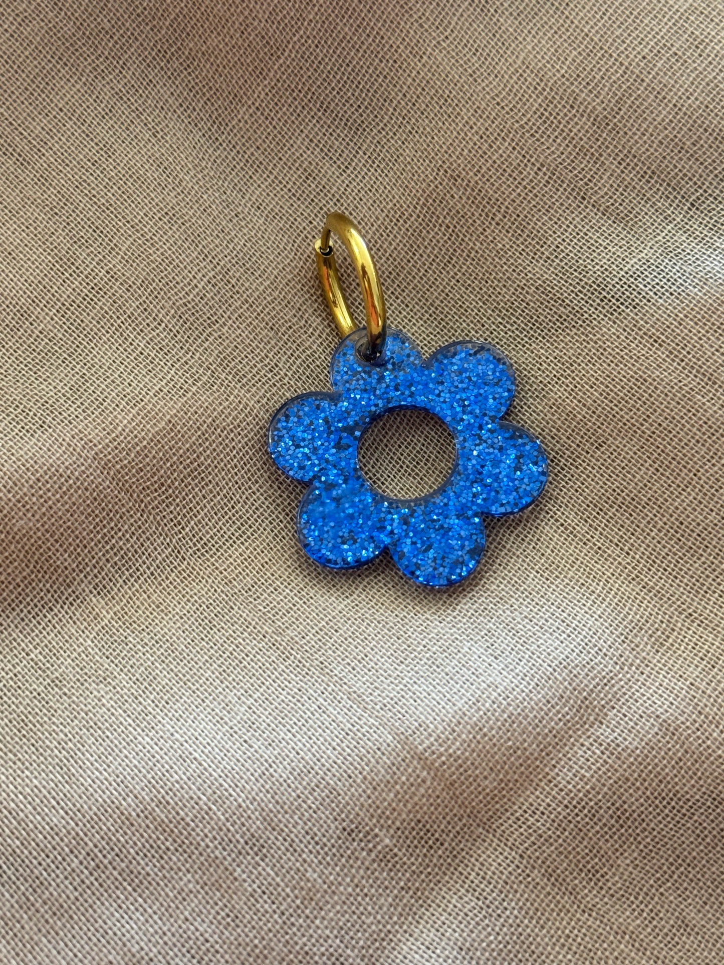 Boucles d’oreilles pampilles fleurs en acier inoxydable (8 couleurs)