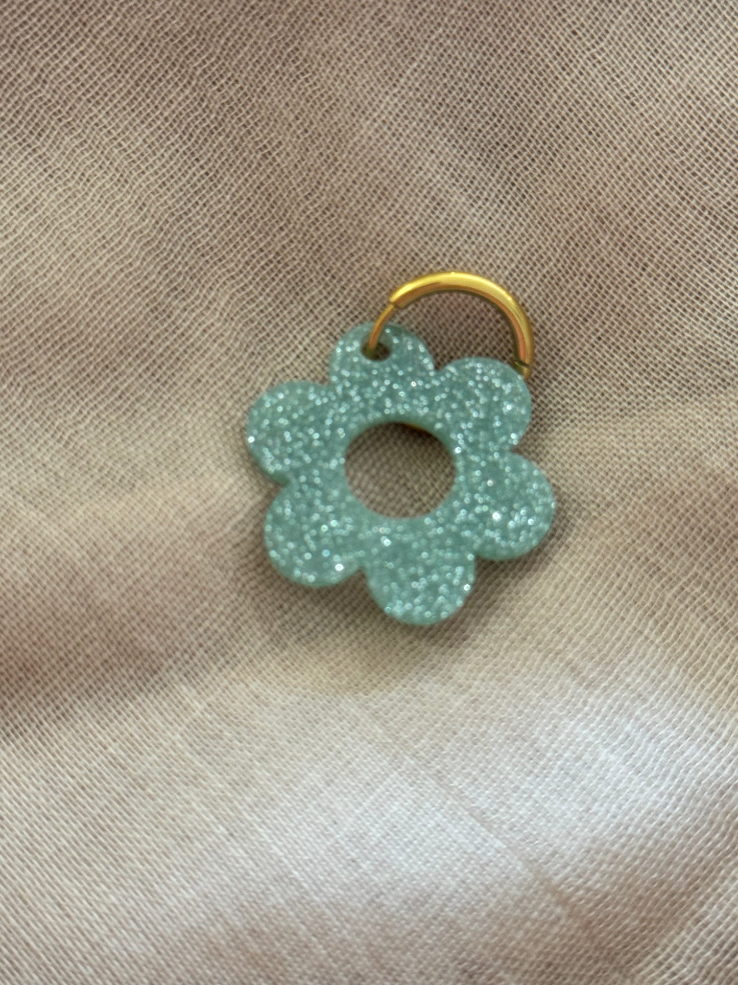 Boucles d’oreilles pampilles fleurs en acier inoxydable (8 couleurs)