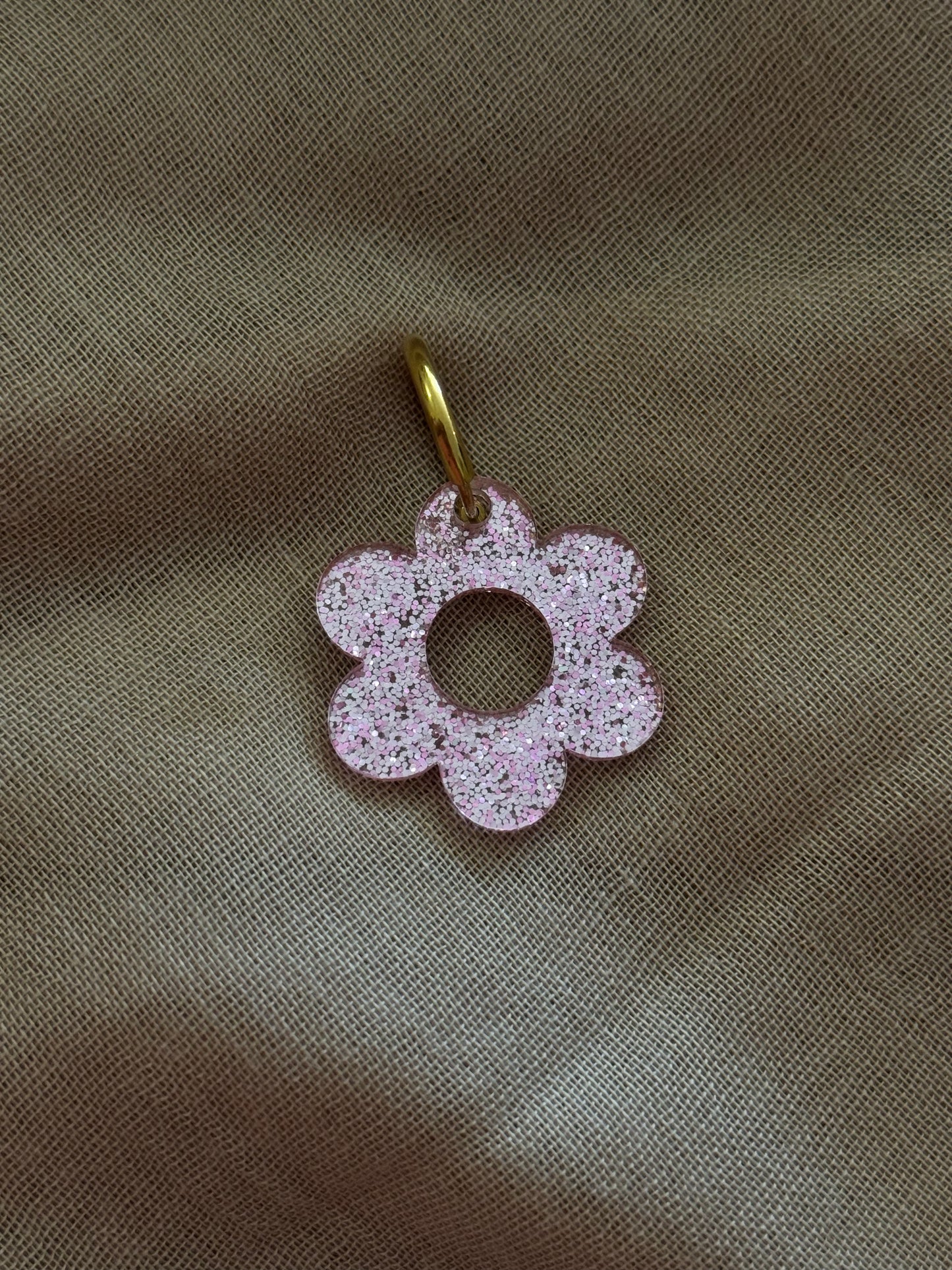 Boucles d’oreilles pampilles fleurs en acier inoxydable (8 couleurs)