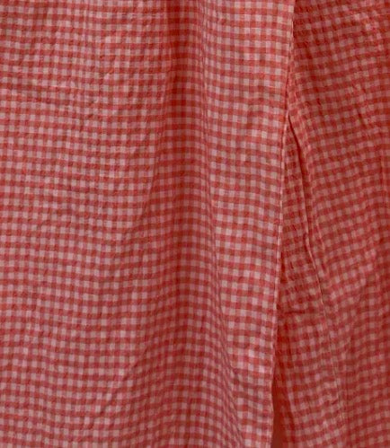 Pantalon coupe droite large vichy - Taille unique 36-44 (4 couleurs)