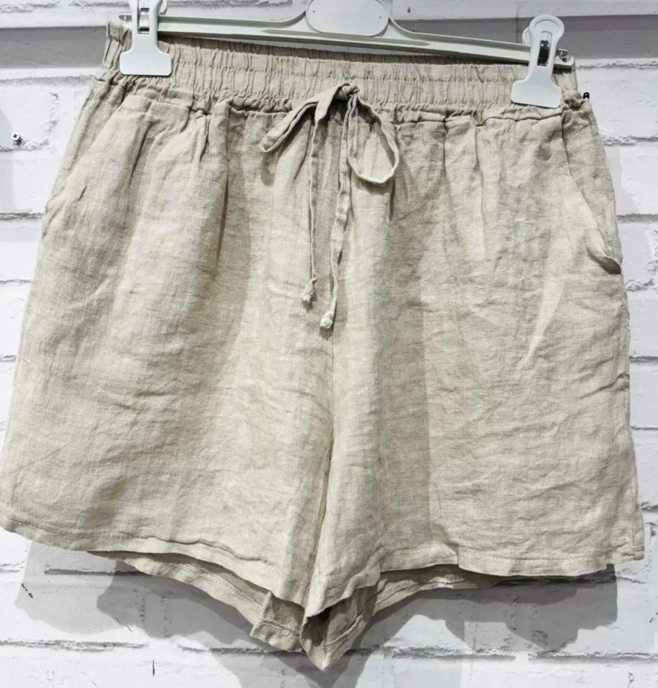Short en lin – Taille unique 36 au 44 (5 couleurs)