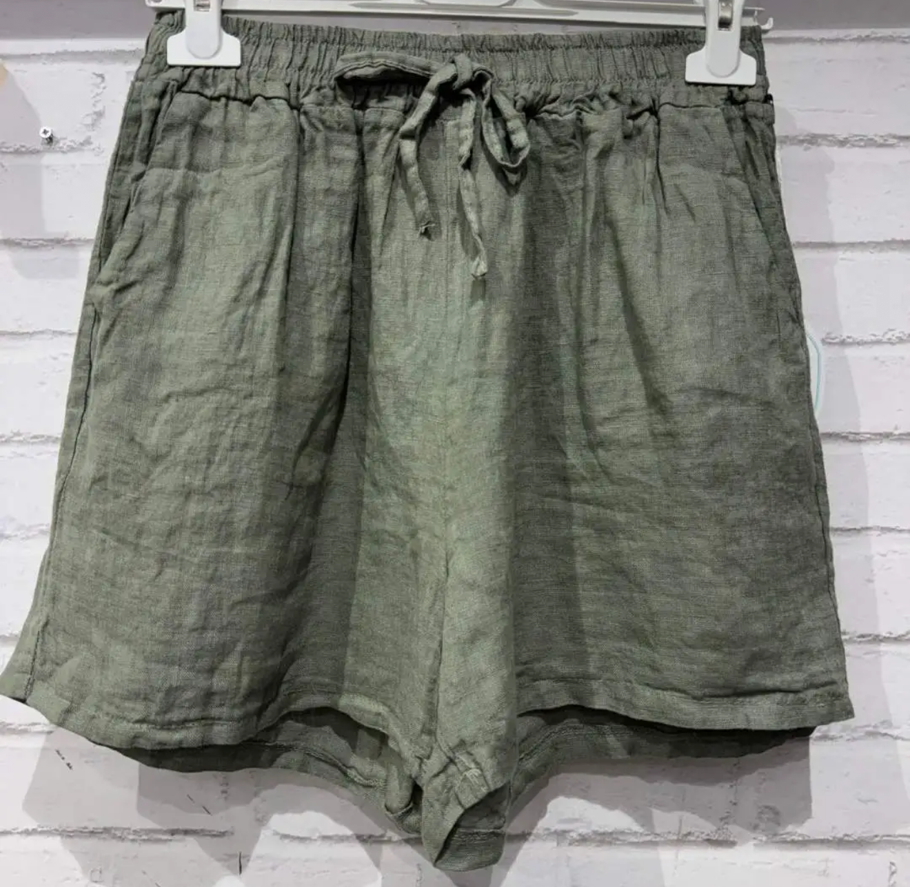 Short en lin – Taille unique 36 au 44 (5 couleurs)