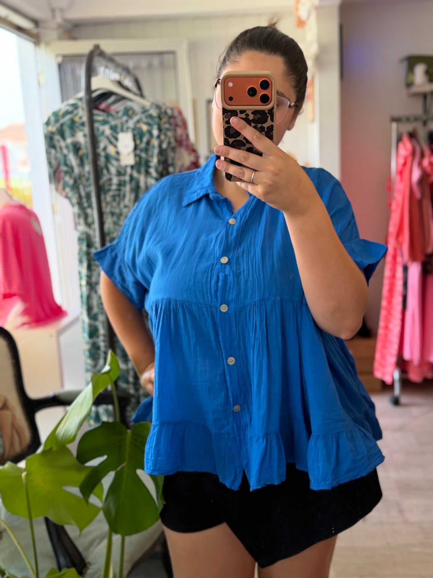 Chemise ample - Taille unique 36-50 (11 couleurs)