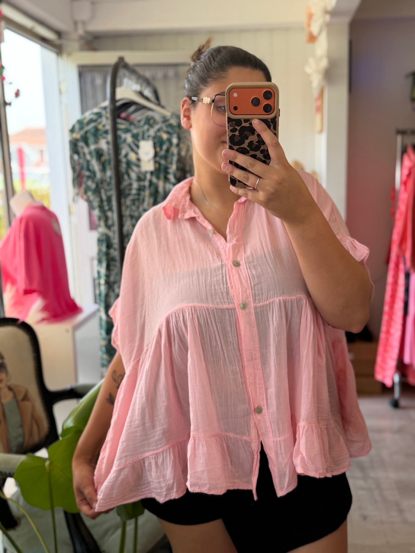 Chemise ample - Taille unique 36-50 (11 couleurs)