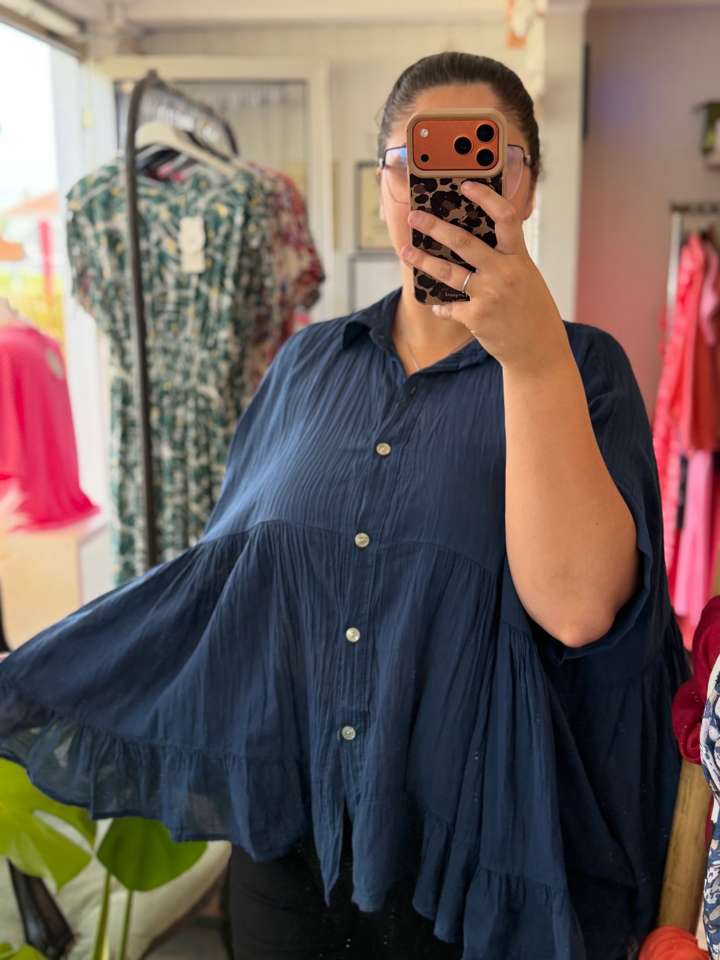 Chemise ample - Taille unique 36-50 (11 couleurs)