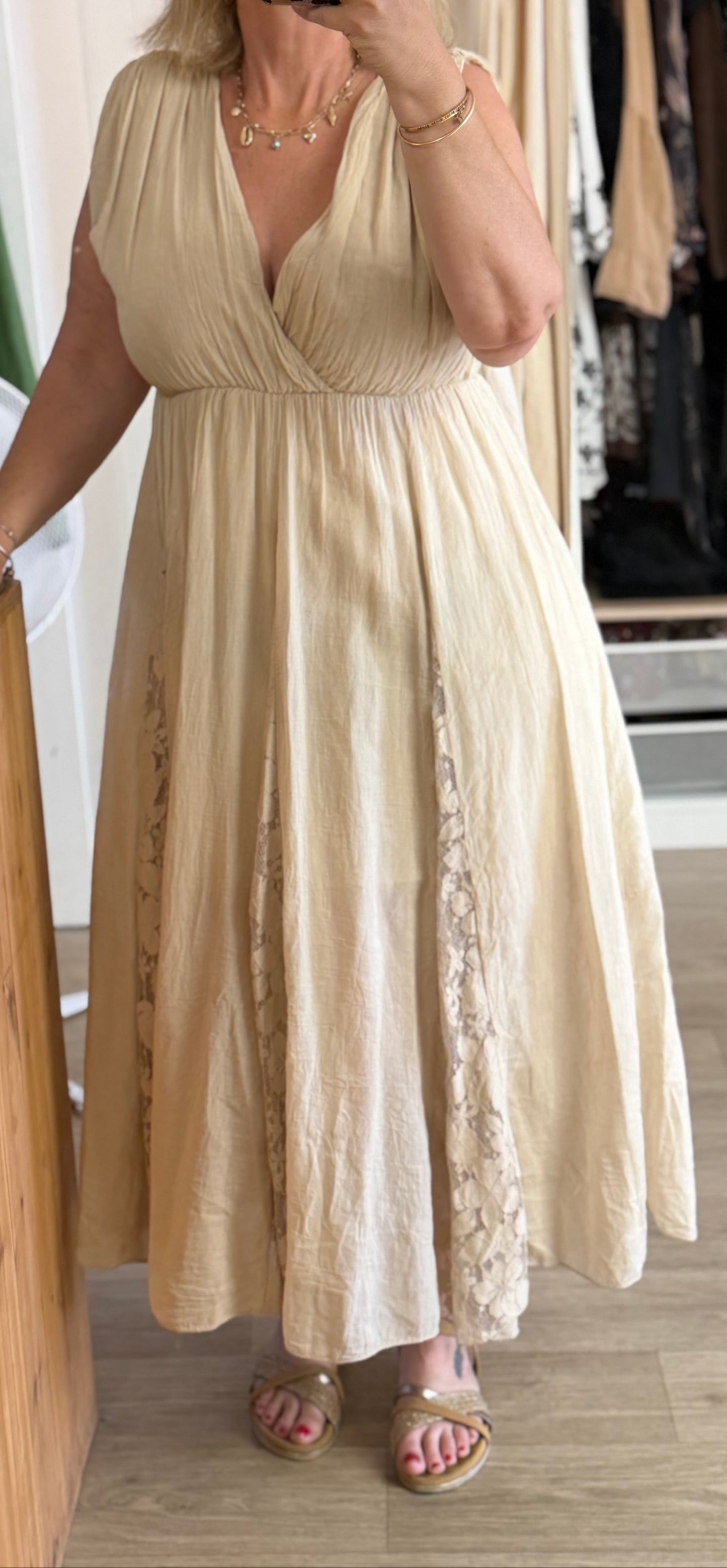 Robe longue bohème - Taille unique 36-44 (3 couleurs)