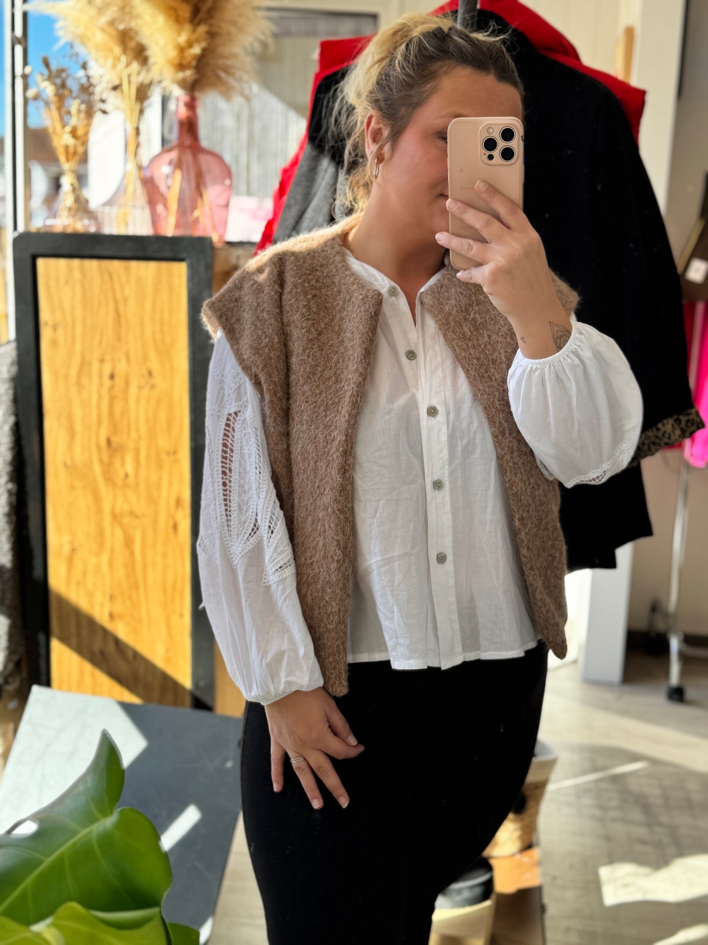 Gilet sans manches – Taille unique 34/46 (5 couleurs)